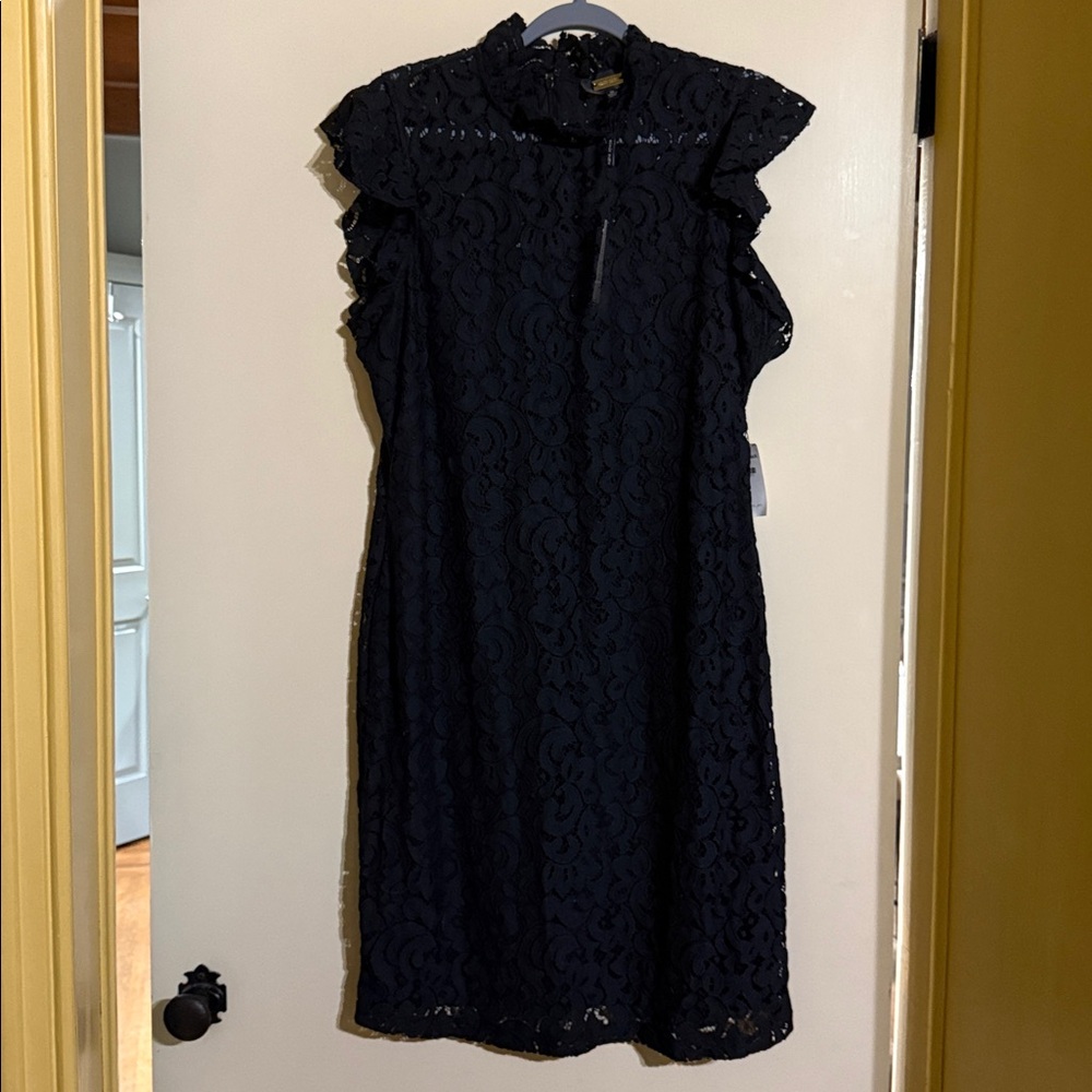 Elegant Black Lace Dress Alexia Admor NWT 1X